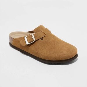COPY - BRAND NEW Cognac Suede Mules Boston Clogs